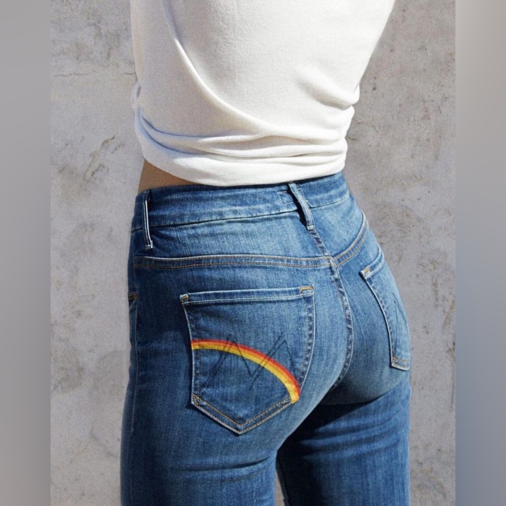 Mother Midrise Dazzler Crop Fray